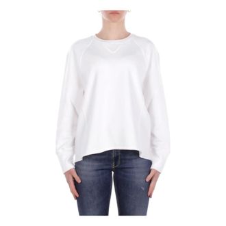 Dondup Front-Logo Sweatshirt - female - Dondup - Long Sleeve T-Shirts - White - S - Tops