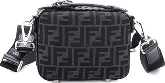 Fendi Suitcase Zucca Canvas Mini crossbody bag - Zwart