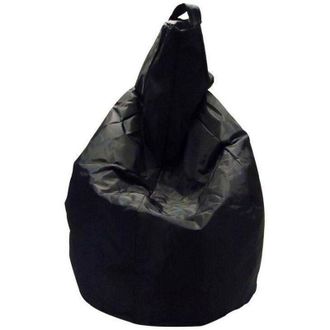 Talamo Italia Dmora Pouf De Couleur Unie, Couleur Noire, Dimensions 80 X 120 X 80 Cm