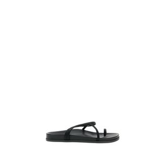 Ancient Greek Sandals Flat Sandals, female, Black, Size: 11 US Flat Sandal