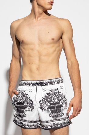 Dolce & Gabbana Swim Shorts, Mens, White