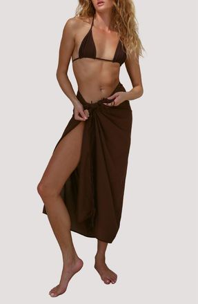 Stone Fox Swim Mira Pareo Cover-Up in Earth at Nordstrom