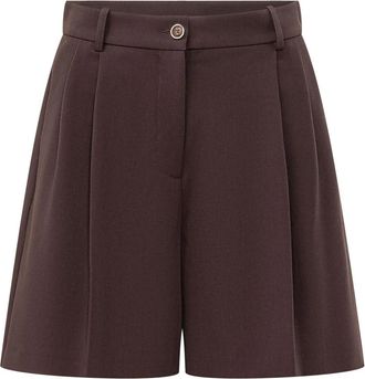 Pinko Shetana Short Fluido - Dames - Korte Broeken - Bruin - L - Korte Broeken