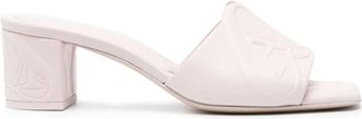 Alexander McQueen Beige Sandalen met Zegelversiering - Dames - Muiltjes - Beige - 36 EU - Leer - Schoenen