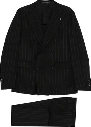 Tagliatore Pak met krijtstreep - Zwart