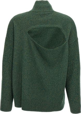 Victoria Beckham Womens Bicolor Wool Cardigan Clothing