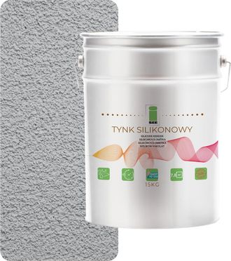 OEM Revestimiento Exterior De Silicona Para Fachadas, Gris Claro, 1,5 Mm, Calidad Superior, 15 Kg