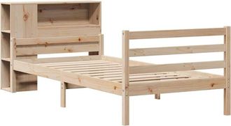 vidaXL Bookcase Bed without Mattress 100x200 cm Solid Wood Pine Vidaxl