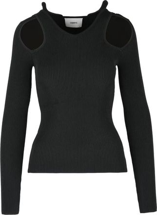 Coperni Maglia - Dames - V-hals truien - Zwart - L - Truien & Vesten