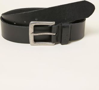 Fat Face FatFace Black Plain Leather Belt
