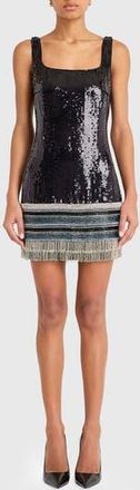 Amanda Uprichard Augustine Sequin Minidress in Black Multi at Nordstrom Rack, Size Small