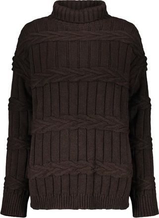 Moorer Dames, Truien, Bruin, Maat: XS Wol