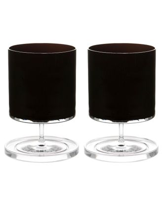 Kosta Boda Orrefors By Karl Lagerfeld Set Of 2 All Purpose Glasses