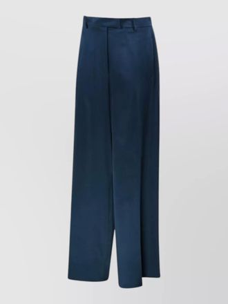 Dries Van Noten wide leg belted trousers side and back pockets