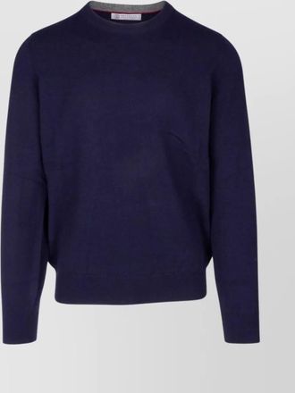 Brunello Cucinelli ribbed crew neck sweater