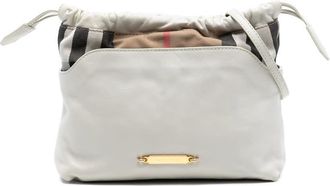 Burberry Pre-owned Burberry House Check Canvas and Calfskin Little Crush Crossbody 0OUBDLQA9ZFHR6R9
