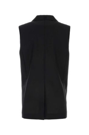 Fendi Ft5990s9a F0gme Black Exterior: Mohair Wool Giacche E Gilet Jacket