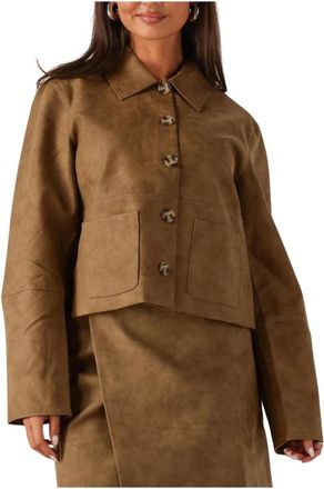 Envii Kameeljas voor stijlvolle herfst/winterlook - Dames - Zomerjassen - Bruin - XL - Jassen