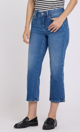 NYDJ Piper Crop Relaxed Straight Leg Jeans in Wild River at Nordstrom, Size 16
