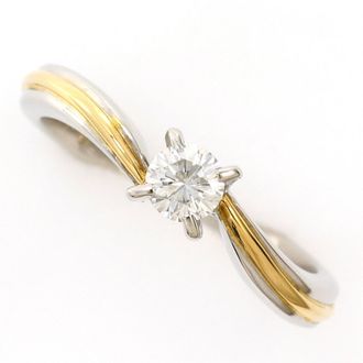 C&A Platinum Yellow Gold Yellow Gold (18K) Platinum 900 Band Ring (Pre-Owned)
