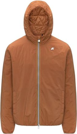 K-Way Jack Plain Warm Jacket - Heren - Regenjassen - Oranje - L - Polyester - Jassen