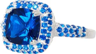 Sterling Forever Sterling Silver Sapphire CZ Legacy Ring