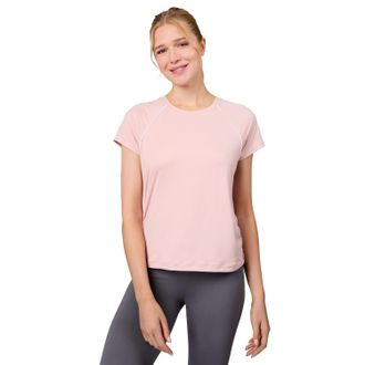 Free Country Womens Microtech Chill B Cool Shirred Crew Top