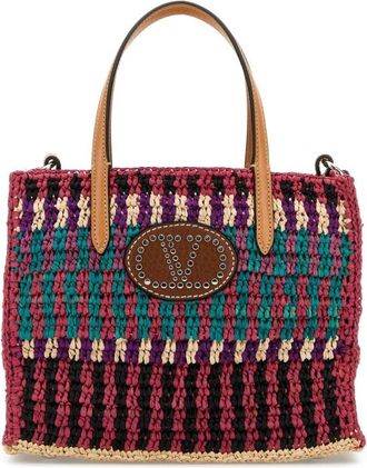 Valentino Garavani Multicolor Crochet Vlogo Handbag