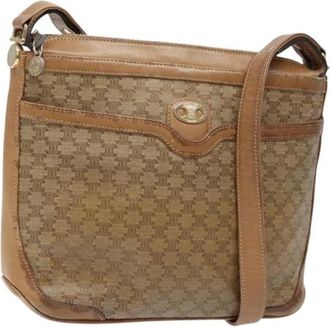 Celine Pre-owned Leather celine-bags - Dames - Vintage Schoudertas - Beige - ONE Size - Leer - Vintage