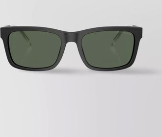 Emporio Armani metal temples rectangular frame sunglasses