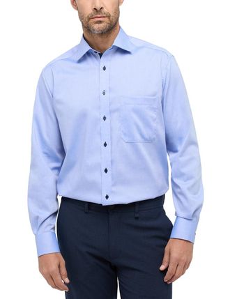 Eterna Mode GmbH Mens E137 Business Shirt, Blau (hellblau 12), XL/43
