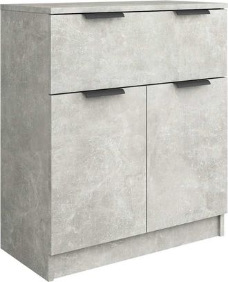 vidaXL Vidaxl - Aparador De Madera Contrachapada Gris Hormig&oacute;n 60x30x70 Cm