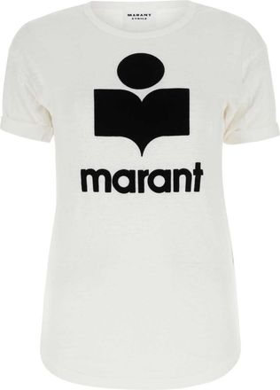 Isabel Marant White Linen Koldi T Shirt