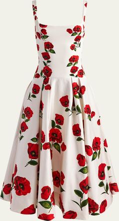 Alice & Olivia Adley Drop-Waist Maxi Dress
