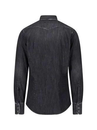 Dsquared2 Mens Shirts Black Cotton