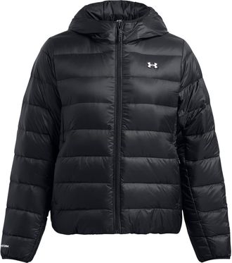 Under Armour Womens Legend Down Hooded Jacket in Black - Size 14 UK