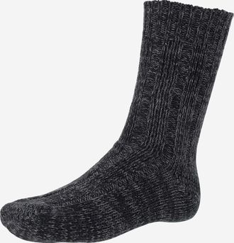 Birkenstock Unisex Stretch Cotton Blend Twist Socks Black