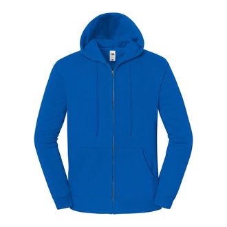 Fruit Of The Loom Fruit of the Loom Heren Iconic Premium Sweat Jacket met capuchon (Royaal Blauw)