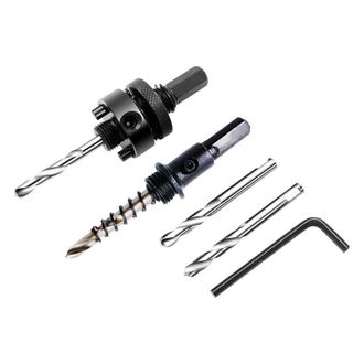 OEM Juego De Mandriles A2 Y A4 Para Sierras De Corona De Las Principales Marcas (di&aacute;metro De 16 A 152 Mm, De 5/8 A 6 Pulgadas), Adaptador De Broca Hexagon