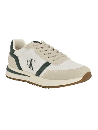 Calvin Klein Mens Mens Picio Monogram Sneaker - Green - 10H