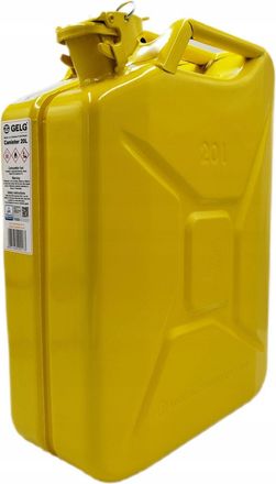 OEM Bid&oacute;n Met&aacute;lico De 20 Litros Para Combustible, Color Amarillo