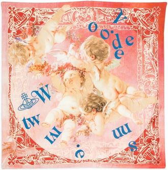 Vivienne Westwood Accessoires, Dames, Roze, ONE Size, Silky Scarves