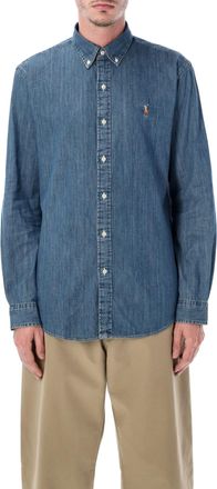 Polo Ralph Lauren Blue Custom-fit Denim Shirt