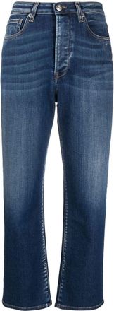 3x1 high-rise straight-leg jeans - women - Cotton/Spandex/Elastane/Polyester - 27 - Blue