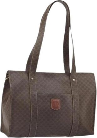 Celine Pre-owned Plastic Tote Bag - Dames - Vintage Shopper - Bruin - ONE Size - Vintage