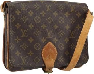 Louis Vuitton Pre-owned Cross Body Bags, female, Brown, Size: ONE SIZE Pre-owned Canvas Cross Body Bag