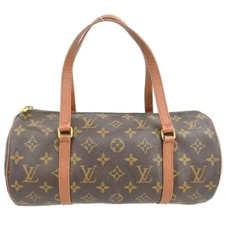 Louis Vuitton Papillon Monogram Canvas Brown Canvas Handbag (Pre-Owned)