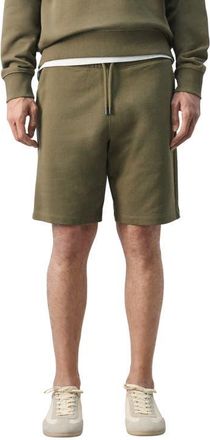 Mango Cotton Drawstring Shorts in Dark Green at Nordstrom, Size Xx-Large