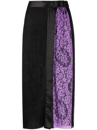 Pucci x Koch&eacute; side panel skirt - women - Polyamide - 40 - Black