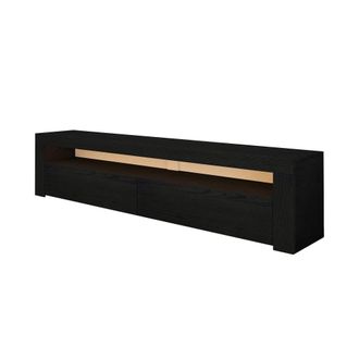 Habitat & Jardin Mueble tv negro 150 x 36 x 46 cm